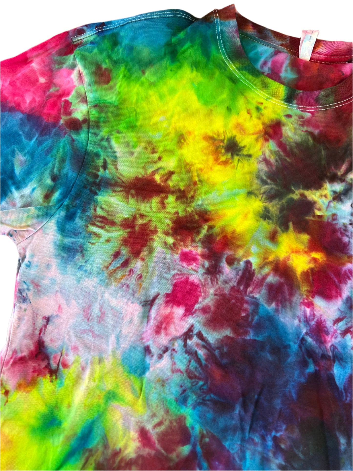 Multicolor Crystal Ice Tie Dye T-Shirt