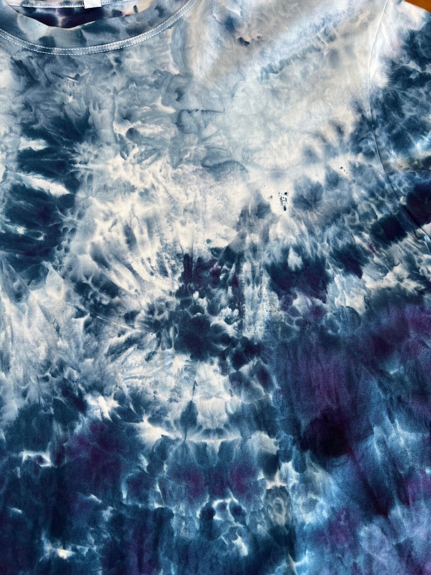 Blue Crystal Ice Tie Dye T-Shirt