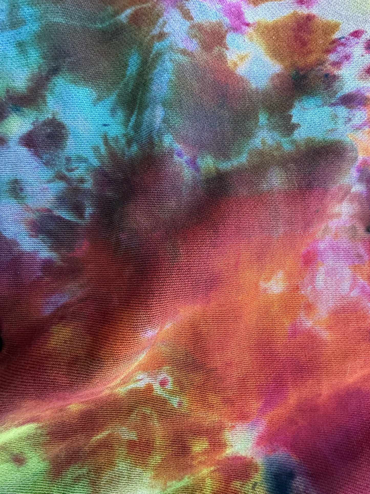Multicolor Crystal Ice Tie Dye Hoodie