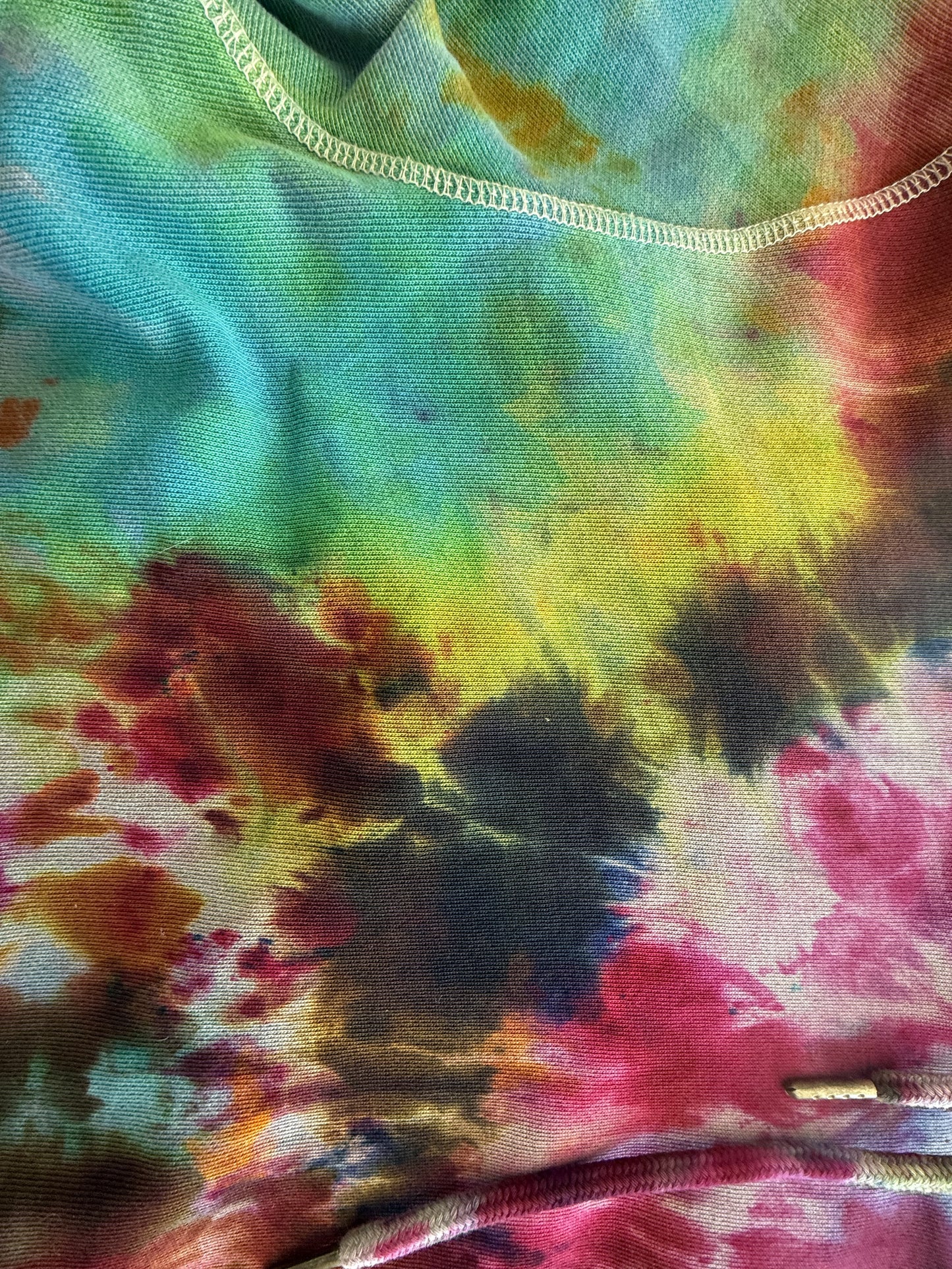 Multicolor Crystal Ice Tie Dye Hoodie